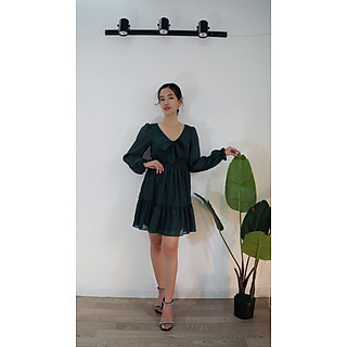 ĐẦM VẢI TƠ GÂN, VẢI VOAN GÂN SỢI ÓNG ÁNH ĐI TIỆC SỰ KIỆN LB 10