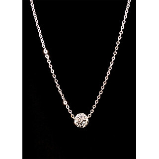 Dây chuyền bạc nữ : mặt cầu KIM TIỀN - Bạc Panmila thật 100%