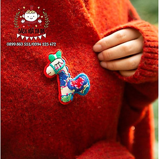 DIY / BỘ KIT TỰ THÊU 2021 ngựa vui vẻ - cài áo handmade- dây treo di động - Handmade Nana Shop