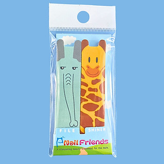 Dũa và làm bóng móng tay hình thú siêu dễ thương Nail Friends từ Hàn Quốc chất lượng cao dũa 180/220 dũa bóng 400/3000