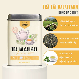 Trà Lài Cầu Đất Đặc Biệt - Hộp 110Gr (Trà hoa Nhài - Jasmine Tea) Dalat Farm