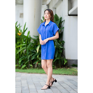 ĐẦM SƠ MI DÂY EO XANH BÍCH