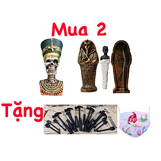 Đào Khảo Cổ Hóa Thạch Khảo cổ ai cập (Lớn), Đ.ầu Lâu Pharaoh, Xác ướp Ai Cập. Cho Trẻ hiểu biết di tích lịch sử.đồ chơi giáo dục