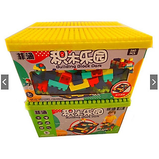 Hộp đồ chơi xếp hình Le.go 260 nhiều chi tiết Nắp lắp ráp - Đồ chơi Lắp ráp Le.go