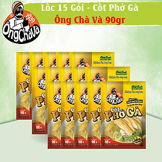Lốc 15 Gói Cốt Phở Gà Ông Chà Và 90g (Chicken Pho Soup Base)