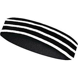Headband bts băng đô thể thao đen kẻ sọc trắng