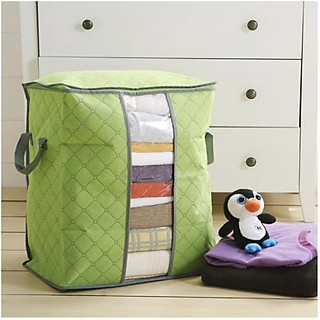 Túi đựng quần áo và chăn gối du lịch Euro Quality Size 48x28x50cm (Xanh Cốm)