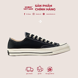Chuck 70 Black Low | Giày Converse Đen 1970s Cổ Thấp 162058C