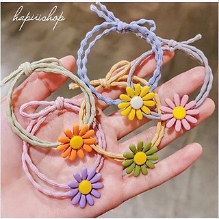 Sỉ 100 Chun buộc tóc, Dây thun buộc tóc, chun buộc tóc cúc hoạ mi