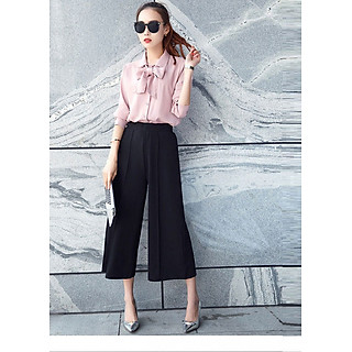 ÁO SƠ MI PHỐI CAVAT RỜI LYNA THỜI TRANG NT3297