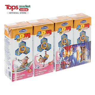 Lốc 4 Hộp Sữa Dinh Dưỡng Hương Dâu Vinamilk ADM 180ML
