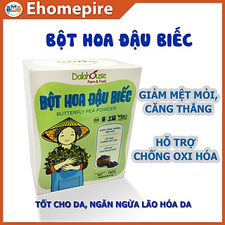 Bột Hoa Đậu Biếc Dalahouse – Hộp 20 Gói x 3gr Tiện Lợi – Cung Cấp Vitamin E&C, Tốt Cho Mắt Và Giúp Ngủ Sâu, 100% Nguyên Chất Được Sấy Lạnh Theo Công Nghệ Nhật