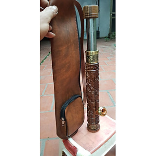 Điếu cày mini biến hình gỗ Mun đục Rồng