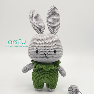 Gấu bông móc len Amigurumi cao cấp - Thỏ Anita - SP000351