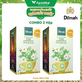 Trà Dilmah Pure Camomile Thảo Dược Hoa Cúc 30g 20 túi x 1.5g - Tinh hoa trà Sri Lanka