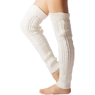 Đèn legging nữ chân đèn LED LED GUETRES POMPOM LEAF