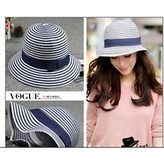 Mũ Đi Biển Hat Nón Nữ gấp gọn Phong Cách Hàn Quốc kết Nơ Mũ Rơm Mũ Mùa Hè Hàng nhập