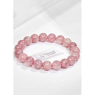 Lắc Tay Thạch Anh Hồng 10MM Kèm Giấy Kiểm Định PNJ