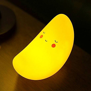 Đồ chơi đèn Led cho bé - Đèn Led trang trí - Quà tặng sinh nhật, quà tặng lưu niệm siêu dễ thương hình Trăng Vàng Ngộ Nghĩnh -DP01