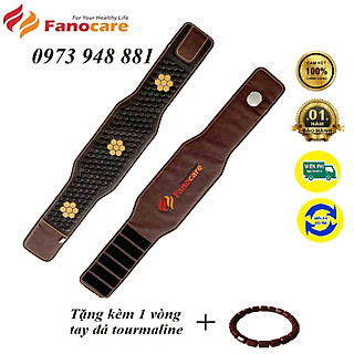 Đai đá nhiệt nóng tourmaline giúp giảm  đau lưng, cột sống, thoát vị đĩa đệm FN04
