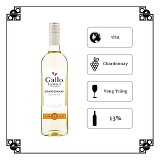 Rượu Vang Trắng Gallo Family Vineyards Chardonnay