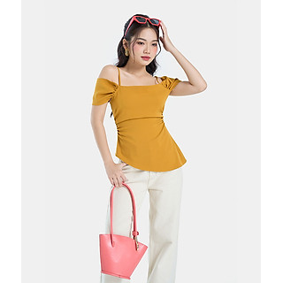 Áo Kiểu Nữ Thời Trang HNOSS Peplum Rớt Vai HNAKI075