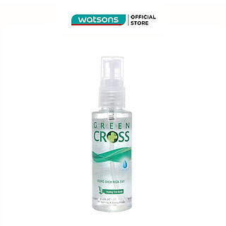 Xịt Rửa Tay Khô Green Cross Làm Sạch Tay Kháng Khuẩn Khử Mùi Hương Trà Xanh 70ml