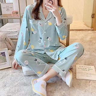 Pijama- Bộ mặc nhà cotton dài tay quần dài BNNDQ071