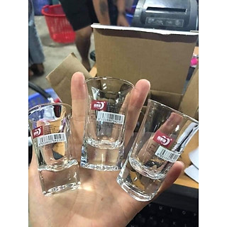 Bộ 6 Ly cốc thủy tinh uống rượu đế dầy cao cấp size 35ml