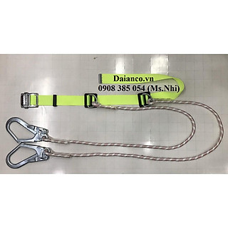 Dây đai kiểu nịt bụng dây thừng móc thép bảo vệ người lao động làm việc trên cao- Loại Xịn- Hình thật