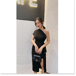 Đầm body dự tiệc lệch vai cho quý cô