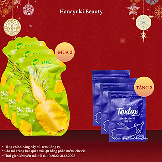 Combo 3 Kẹo Dứa VIC Hỗ Trợ Kiểm Soát Cân Nặng An Toàn & Hiệu Quả