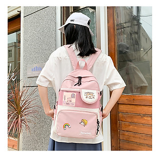 Balo Nữ Đi Học Laptop Chống Nước thời trang ulzzang cặp sách đi học Sinh viên học sinh TN147