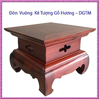 Đôn  Vuông  Kê Tượng Gỗ Hương, Kê Lục Bình , Kê Đồ Phong Thuỷ - Vuông 25 x 25