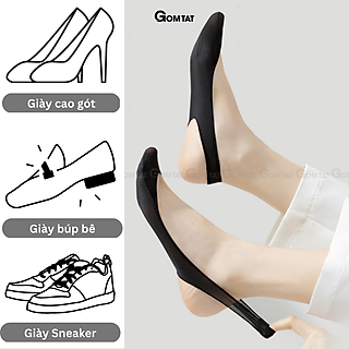 Combo 5 đôi tất đi giày cao gót nữ, vớ giày cao gót có miếng đệm cao su chống tuột gót - CAOGOT-SUX-19218-CB5