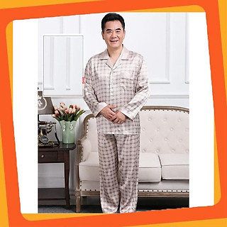 BỘ QUẦN ÁO PYZAMA LỤA DÀI TAY cho ông cho bố