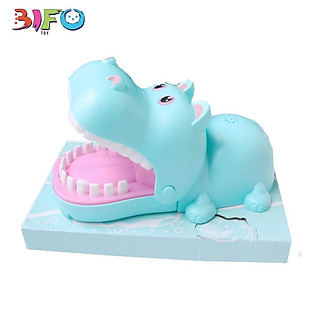 Đồ chơi khám răng hà mã xanh đáng yêu cho bé (Size lớn)