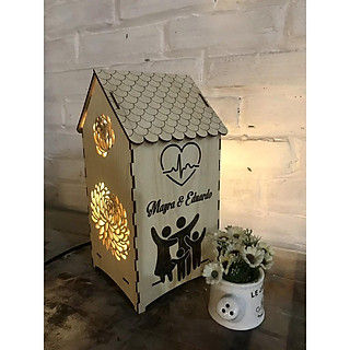 Đèn ngủ gỗ để bàn _ quà tặng sinh nhật, quà 8/3, quà 20/10, quà cưới ...