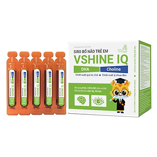 Siro Bổ Não Trẻ em Vshine IQ - Bổ sung DHA giúp bổ não, bổ mắt cho trẻ, giúp trí não nhạy bén, thông minh hơn, tiếp thu tốt hơn.