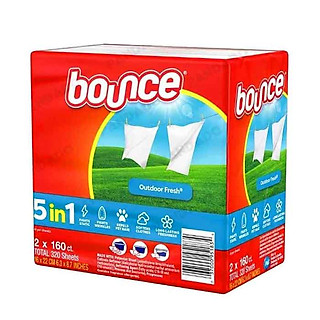 Giấy thơm quần áo Bounce 5in1 320 tờ - USA