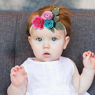 Băng đô bé gái hoa hồng xinh H03 ( 1-6 tuổi)