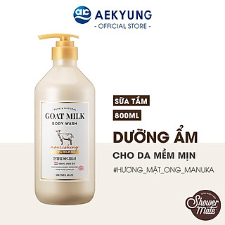 Sữa tắm sữa dê dưỡng trắng, dưỡng ẩm sâu Shower Mate Goat Milk 800ML