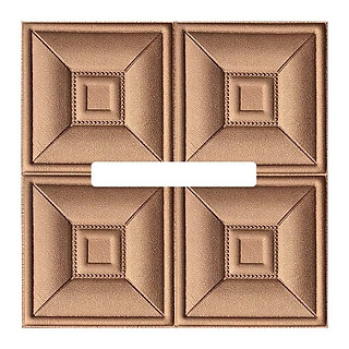 Bộ 2 Xốp dán tường giả da 3D TM