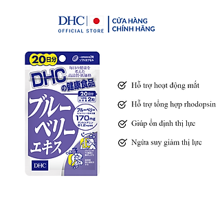 Viên Uống Bổ Mắt Việt Quất DHC Blueberry Extract Cải Thiện Thị Lực 20 Ngày (40 Viên)