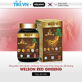 Viên Uống Bồi Bổ Sức Khỏe Từ Hồng Sâm Welson Ginseng hộp 60 viên