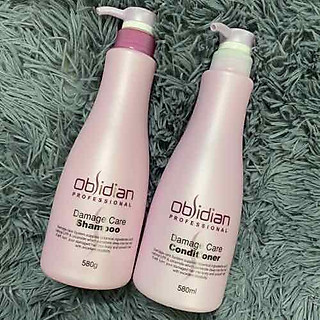 Dầu gội xả phục hồi tóc hư tổn Damage Care Obsidian 580mlx2