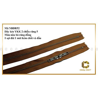 Dây kéo YKK răng đồng cổ