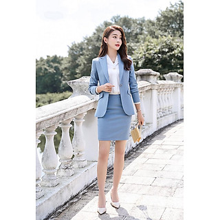 sét nguyên bộ vest kèm chân váy