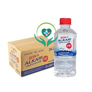 ￼Thùng 24 chai x 350ml Nước uống ION  KIỀM PH9+ Alkari , thùng 24 chai , Giúp tăng cường đề kháng, làm chậm lão hóa