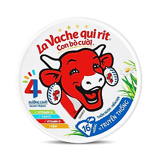 Phô mai Con Bò Cười 16 Miếng 224g – Vị truyền thống (La Vache qui Rit)